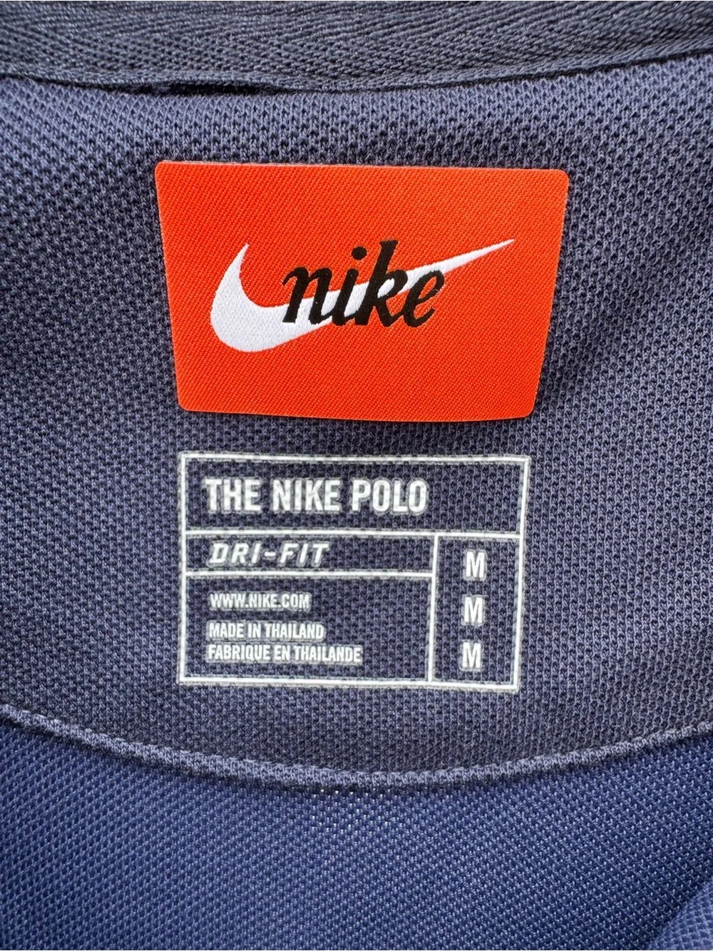 Nike Women's Dri-Fit Navy Polo Mini Dress Medium Tennis Preppy Athletic Golf